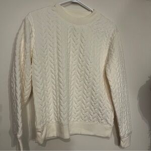Joe Fresh Textured Cream Sweater
